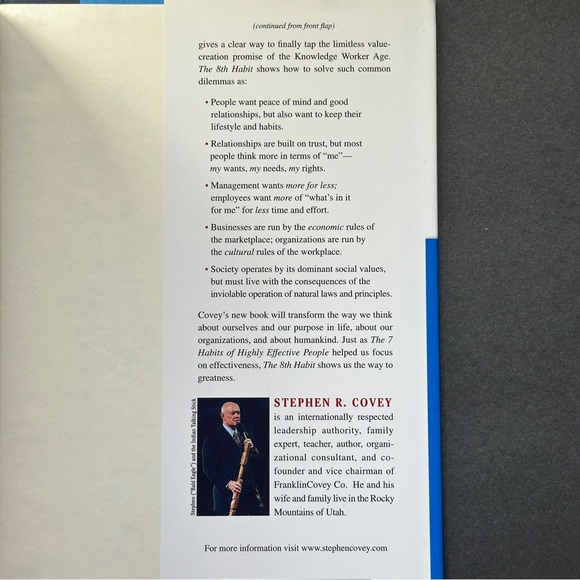The 8th Habit by Stephen R. Covey | Self-Help | Hardcover Book - Picture 4 of 12